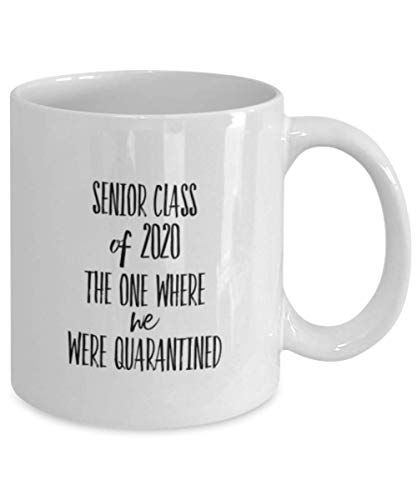 Funny Quarantine Graduation Senior Class Of | Ceramic Coffee Mug | 11 OZ