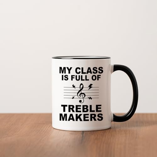 Funny Teacher Appreciation Gift for Music | Ceramic Coffee Mug | 11 OZ