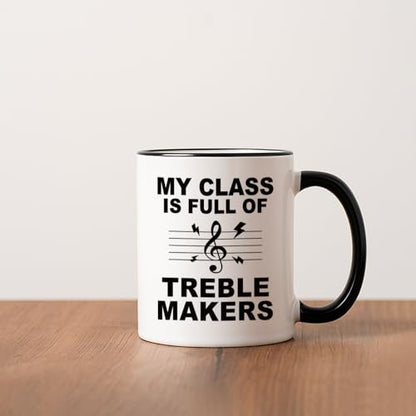 Funny Teacher Appreciation Gift for Music | Ceramic Coffee Mug | 11 OZ