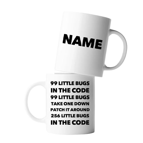 Personalized 99 Little Bugs In The Code | Customised Coffee Mug | 11 OZ