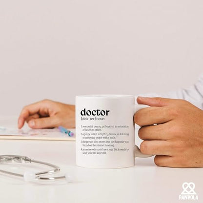 Doctor Definition Gifts Dr Mom Dad Husband | Ceramic Coffee Mug | 11 OZ