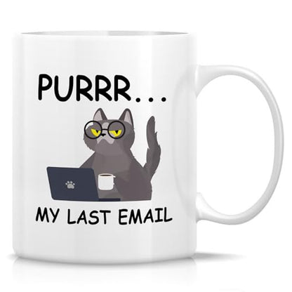 Funny Sarcastic Coworker Cat Per My Last Email | Ceramic Coffee Mug | 11 OZ