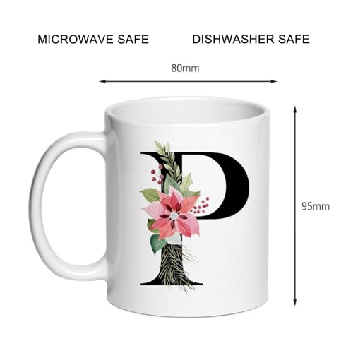 Personalized P Gifts Monogrammed Gift for | Customised Coffee Mug | 11 OZ