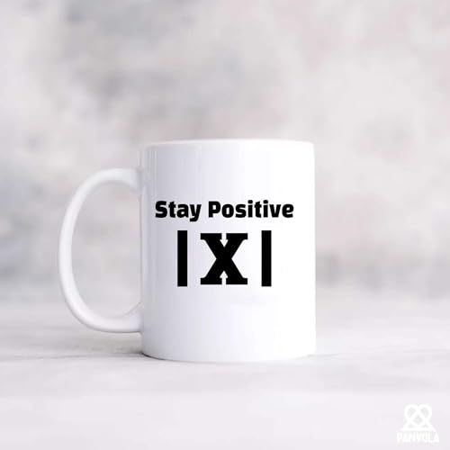 Stay Positive X Math Lover Gifts Student | Ceramic Coffee Mug | 11 OZ