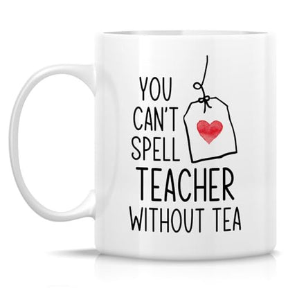 Funny Teacher Can t Spell Without or Holiday | Ceramic Coffee Mug | 11 OZ