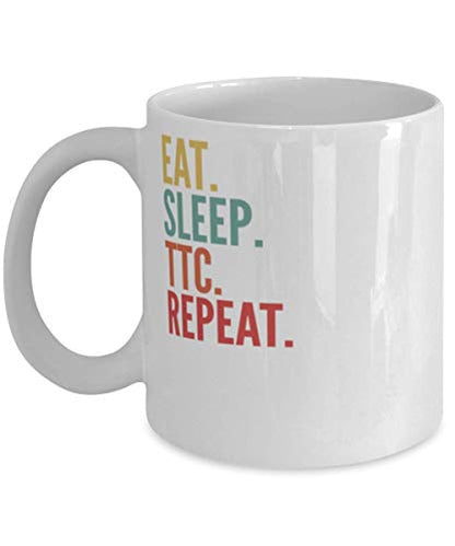 Ttc Crypto Eat Sleep Repeat | Ceramic Coffee Mug | 11 OZ