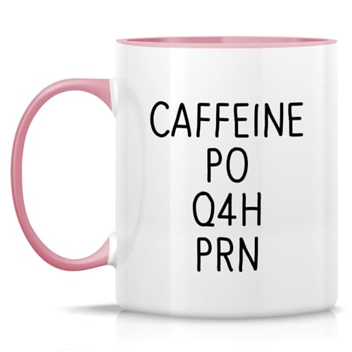 Funny Caffeine PO Q4H PRN Medical Doctor Funny | Ceramic Coffee Mug | 11 OZ