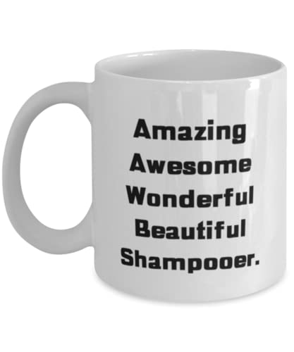 Motivational Shampooer Gifts Amazing Awesome | Ceramic Coffee Mug | 11 OZ