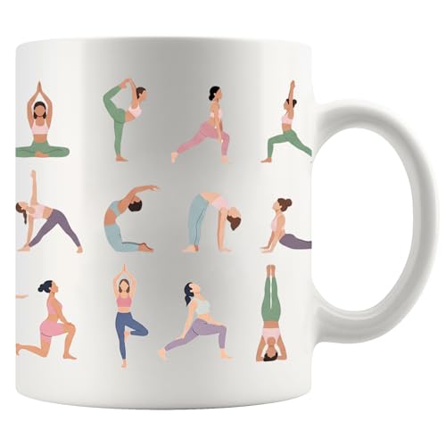 Yoga Pose Enthusiasts and Instructors Fitness | Ceramic Coffee Mug | 11 OZ