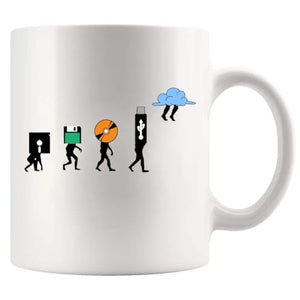 History Of Storage Computer Programmer Gifts | Ceramic Coffee Mug | 11 OZ