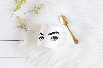 They re Real Eyelashes Beautiful Eyes Gift | Ceramic Coffee Mug | 11 OZ