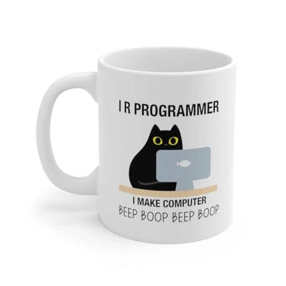 Personalized I R Programmer Make Computer | Customised Coffee Mug | 11 OZ