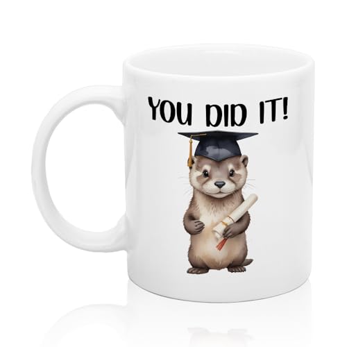 XQLZY You Did It Funny Congratulations | Ceramic Coffee Mug | 11 OZ