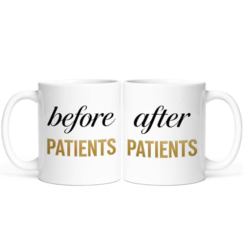 Before Patients After Gift Set for Graduate | Ceramic Coffee Mug | 11 OZ