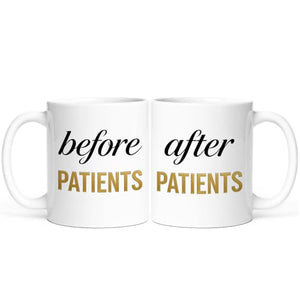 Before Patients After Gift Set for Men Scholar | Ceramic Coffee Mug | 11 OZ