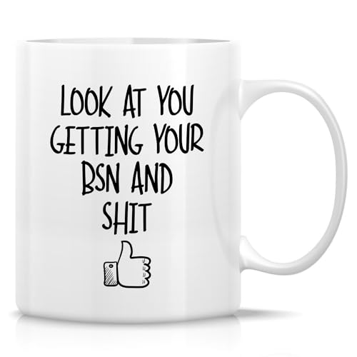 Funny Nurse BSN Bachelor of Science in Nursing | Ceramic Coffee Mug | 11 OZ