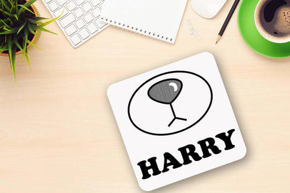 Personalised Name Mug & Coaster Gift Set Bear Teddy Face Birthday Keepsake Gift