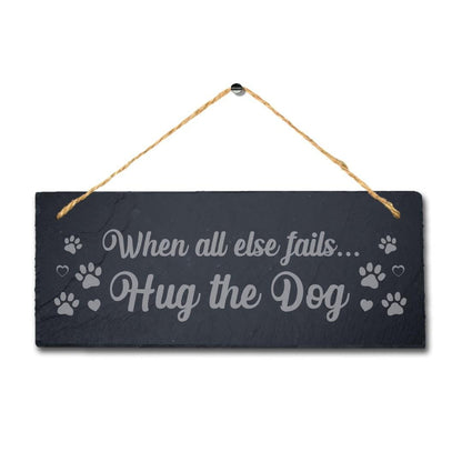 Dog Kennels Pup Puppy Engraved Hanging Slate Funny Home Decor Gift Plaque Sign