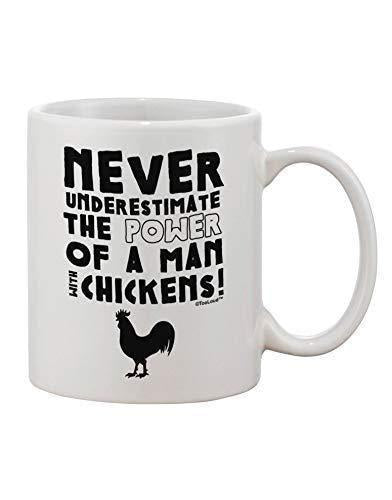 Man With Chickens Mug: Funny Novelty Coffee Tea Cup - UK Made
