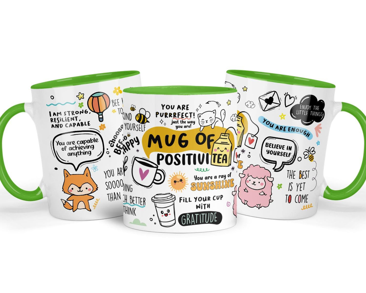 Positivi-tea Mug: Purrrfect Cat Lover Gift