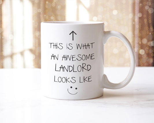 This Is What An Awesome Landlord Looks Like Coffee Mug Novelty Landlord Fathers Day Land Owner Landlady Tea Cup Gift Christmas Present