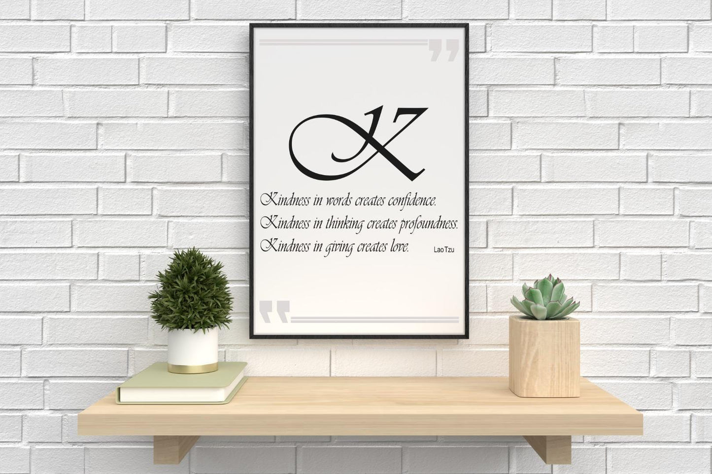Kindness In Words Motivational Inspirational Positive Quote Poster Print Wall