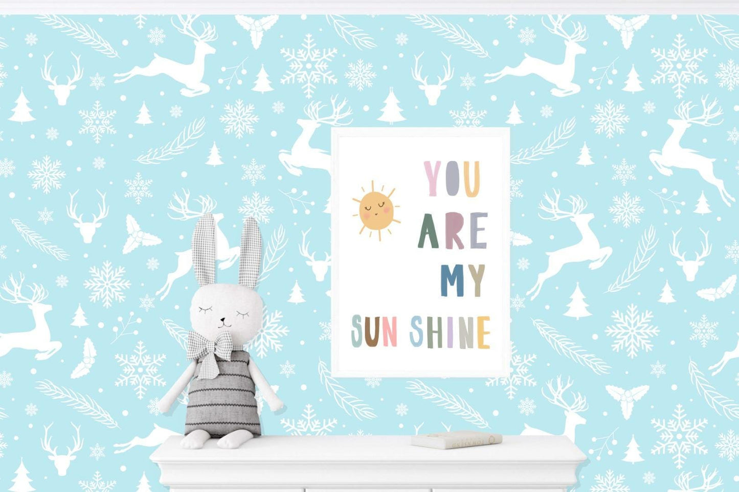 My Sunshine Kids Boho Watercolour Hand Painted Effect Nursery Wall Art Poster