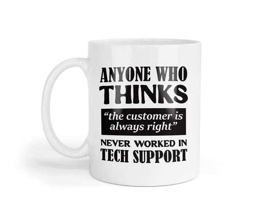 Funny Tech Support Mug It Expert Computer Geek Office Humour Gift Coffee Tea Cup
