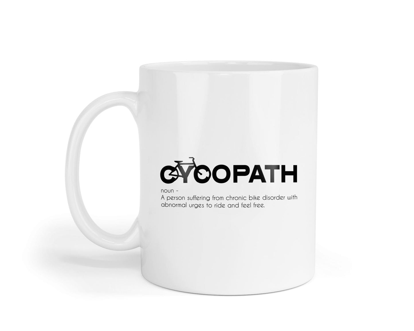 Cycopath Mug: Funny Gift for Cyclists - 11oz Coffee Tea Cup