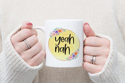 Yeah Nah Novelty Mug And Coaster Gift Set Birthday Christmas Coffee Cup Gifts