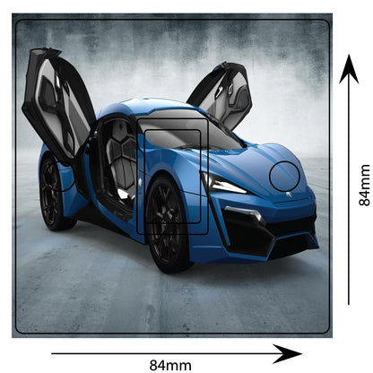 Lykan Hypersport Dream Car 3d Light Switch Sticker Cover Vinyl Skin Wall Decal
