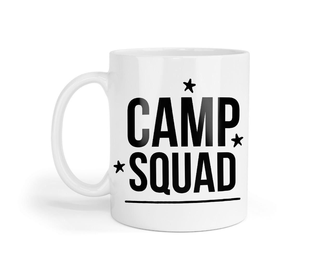 Camp Squad Mug & Coaster Set Adventure Camping Lover Birthday Friend Xmas Gift