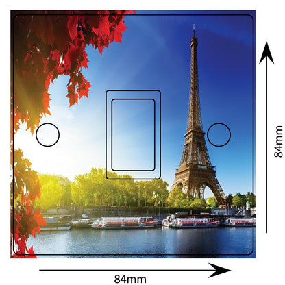 Eiffel Tower Paris Light Switch Sticker Cover Vinyl Skin Wall Decal Decor