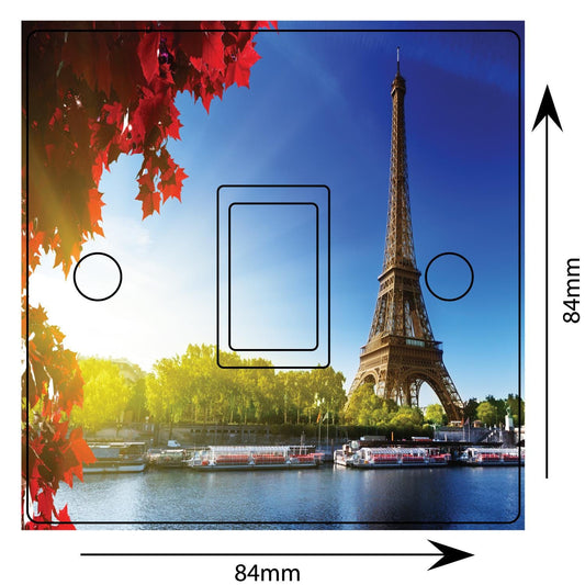 Eiffel Tower Paris Light Switch Sticker Cover Vinyl Skin Wall Decal Decor