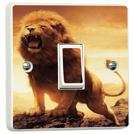 Lion King Roar Light Switch Sticker Cover Vinyl Skin Wall Decal Decor