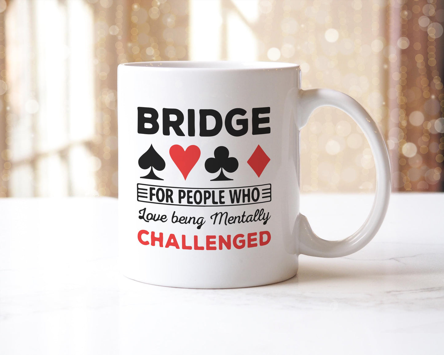 Bridge Game Coffee Mug: Mentally Challenging Gift for Games Lovers