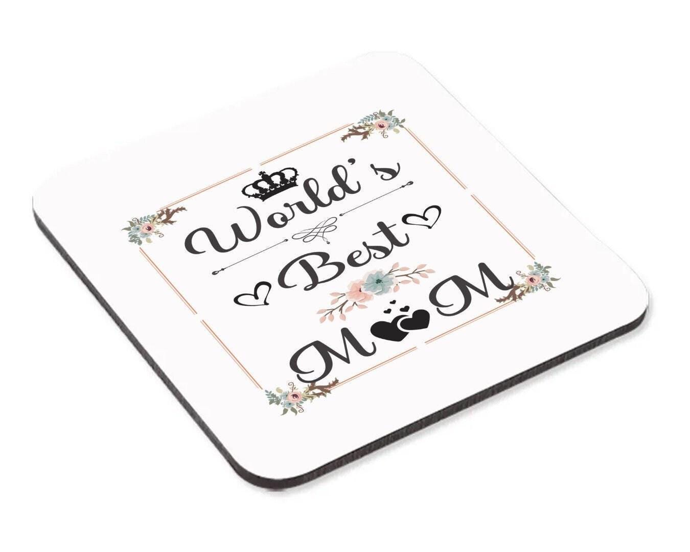 Worlds Best Mum Sweet Coffee Mug Mothers Day Mums Birthday Tea Cup & Coaster