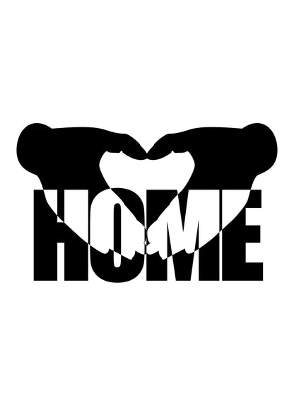 Love Home Heart Inspirational Positive Quote Poster Art Print Wall