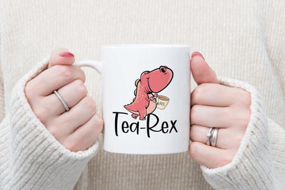Tea Rex Mug & Coaster Set: Novelty Dinosaur Tea Cup Gift