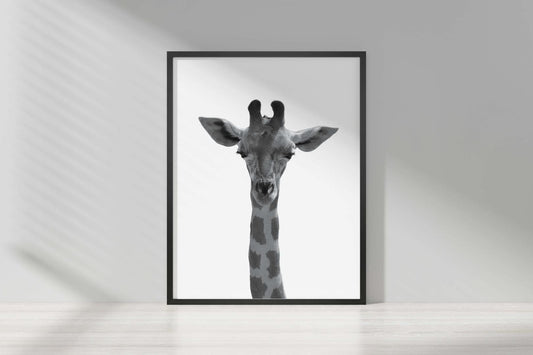 Giraffe Safari Kids Bedroom Forest Animal Wall Art Nursery Decor Print Poster