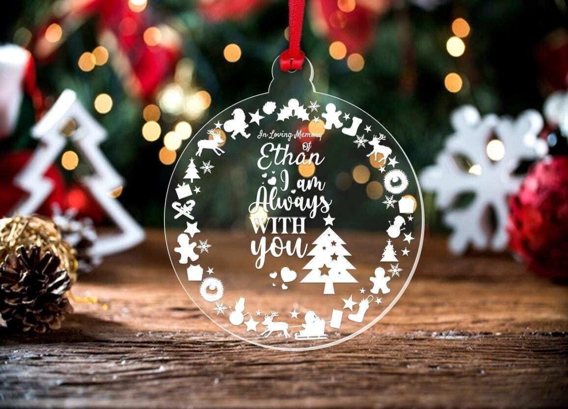 Personalised Christmas Bauble Memorial Son Daughter Any Name  Hanging Tree Decor Keepsake Gift