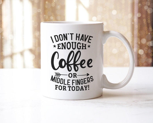 I Dont Have Enough Coffee Novelty Mug & Coaster For Home Geek Funny Office Workspace Tea Cup Gift