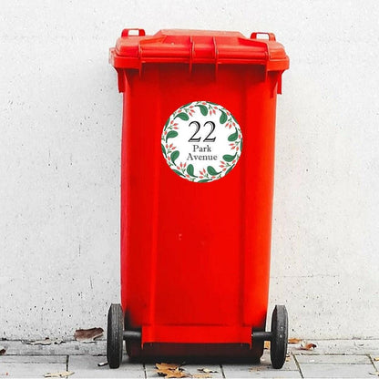 Wheelie Bin House Address Numbers Stickers Wheelie Dustbin Sticker Vinyl Decal
