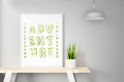 Adventure Fun Motivational Inspirational Positive Quote Art Poster Print Wall