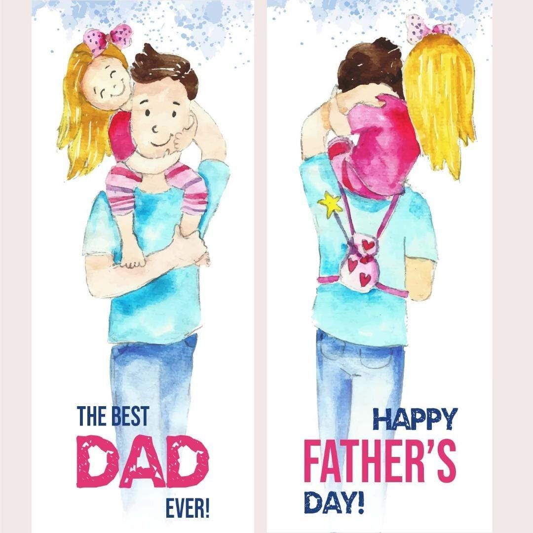2x Happy Father's Day Banners, Party Door Decorations