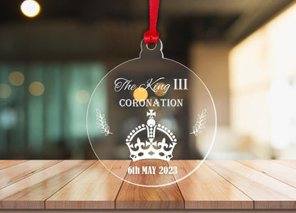 King Charles III Coronation Bauble Souvenir Commemorative Ornament Decoration
