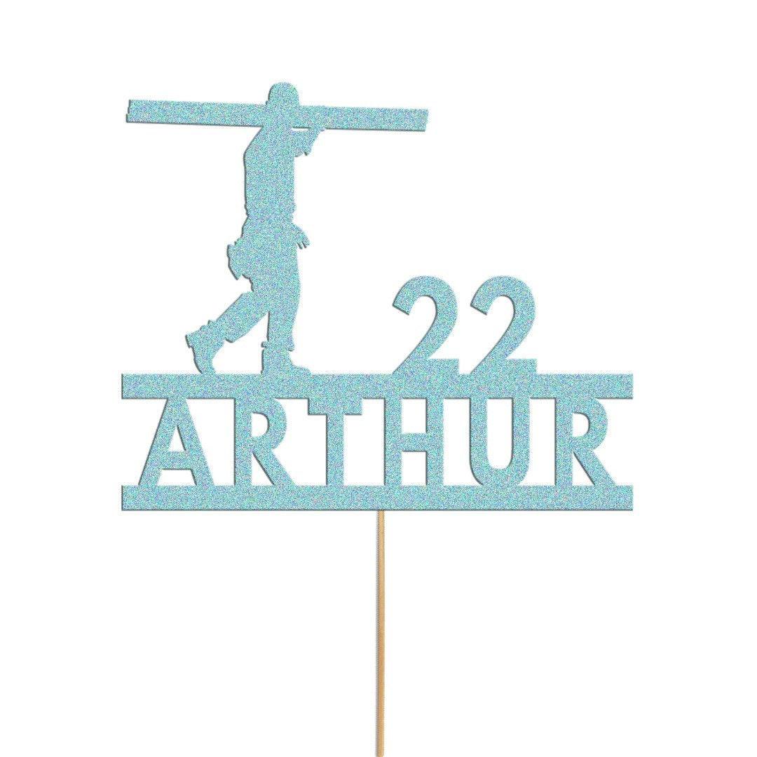 Personalised Construction Worker Cake Topper Custom Builder Cake Decoration Any Name Age