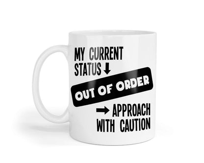Out Of Order Mug & Coaster Set Funny Sarcastic Birthday Office Boss Coffee Gift