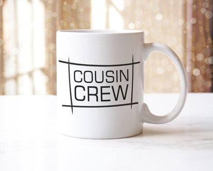 Cousin Crew Mug & Coaster Set Family Love Birthday Easter Christmas Coffee Gift