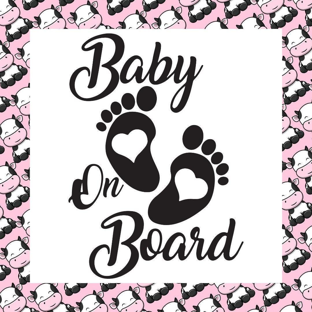 Baby On Board Car Window Bumper Sticker Vinyl Decal